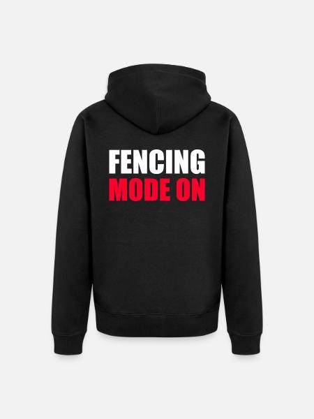 Fencing fencer - Unisex Premium Organic Zip Hoodie - black
