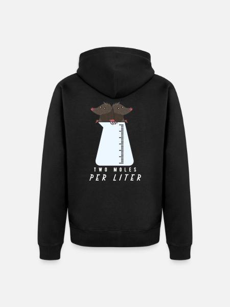 chemistry - Unisex Premium Organic Zip Hoodie - black