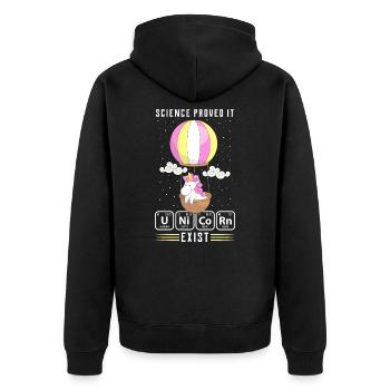 chimie - Veste à capuche bio Premium Unisexe - noir - Dos - Nico (187cm)