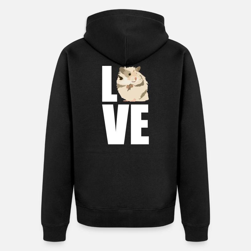 Hamster - Veste à capuche bio Premium Unisexe - noir