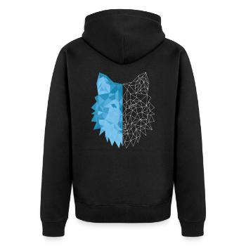 Loup - Veste à capuche bio Premium Unisexe - noir - Dos - Nico (187cm)