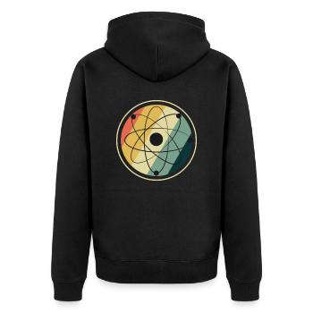 Chemistry chemicals chemistry teacher funny gift - Unisex Premium Organic Zip Hoodie - black - Back - Nico (187cm)