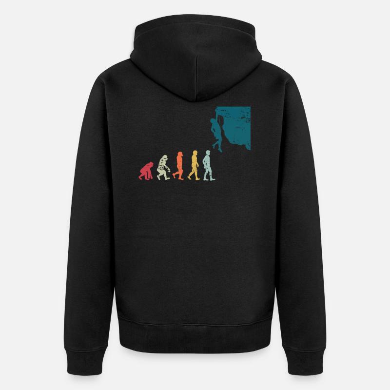 Escalade Evolution Sport - Veste à capuche bio Premium Unisexe - noir