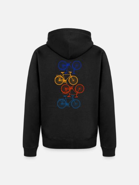 Bicycle sport - Unisex Premium Organic Zip Hoodie - black