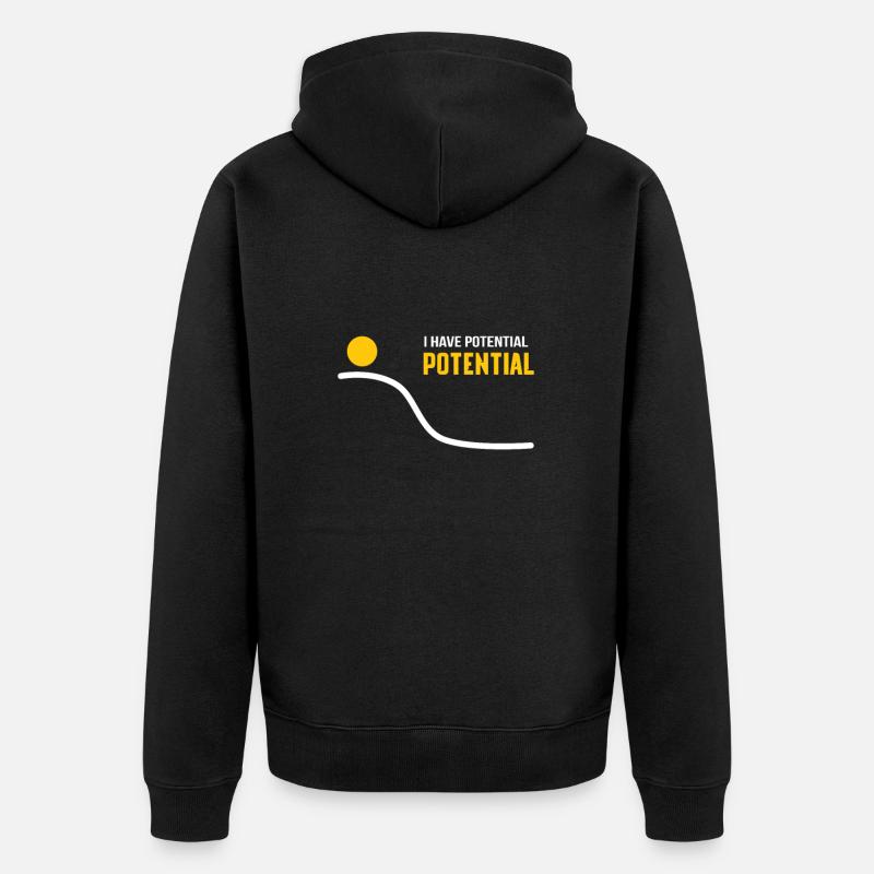 Physik - Unisex Premium Bio Zip Hoodie - Schwarz