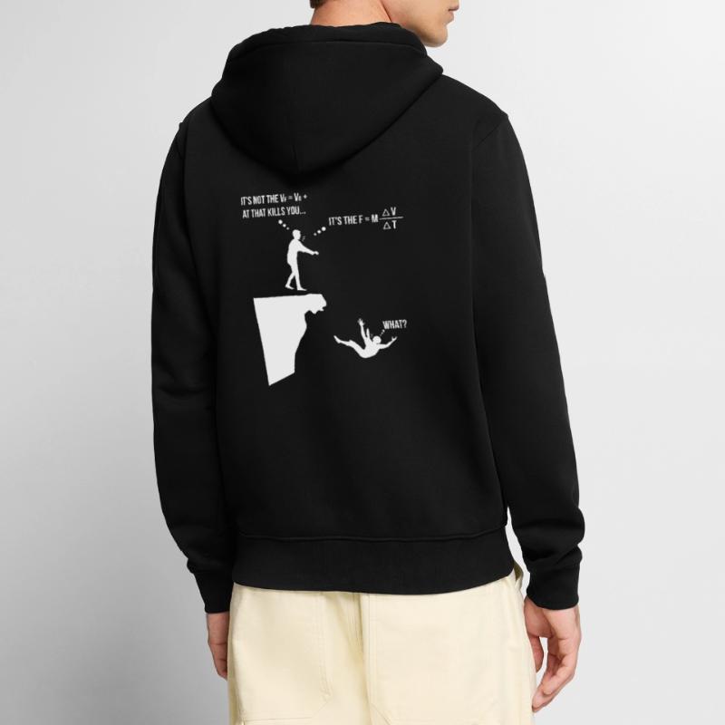 Physics study science physicist gift teaching Unisex Premium Organic Zip Hoodie