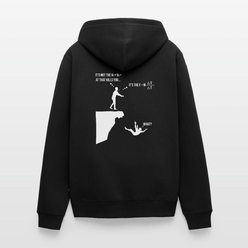 Physics study science physicist gift teaching Unisex Premium Organic Zip Hoodie