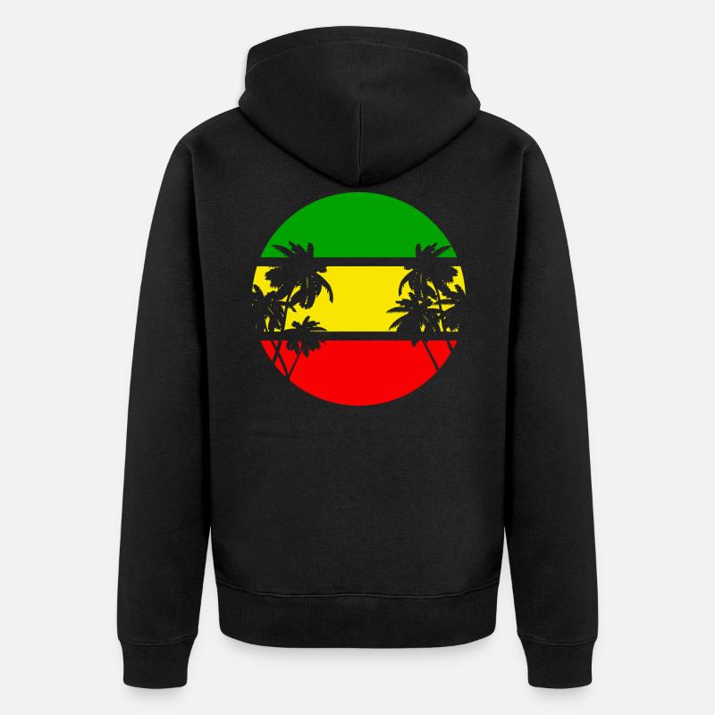 reggae - Veste à capuche bio Premium Unisexe - noir