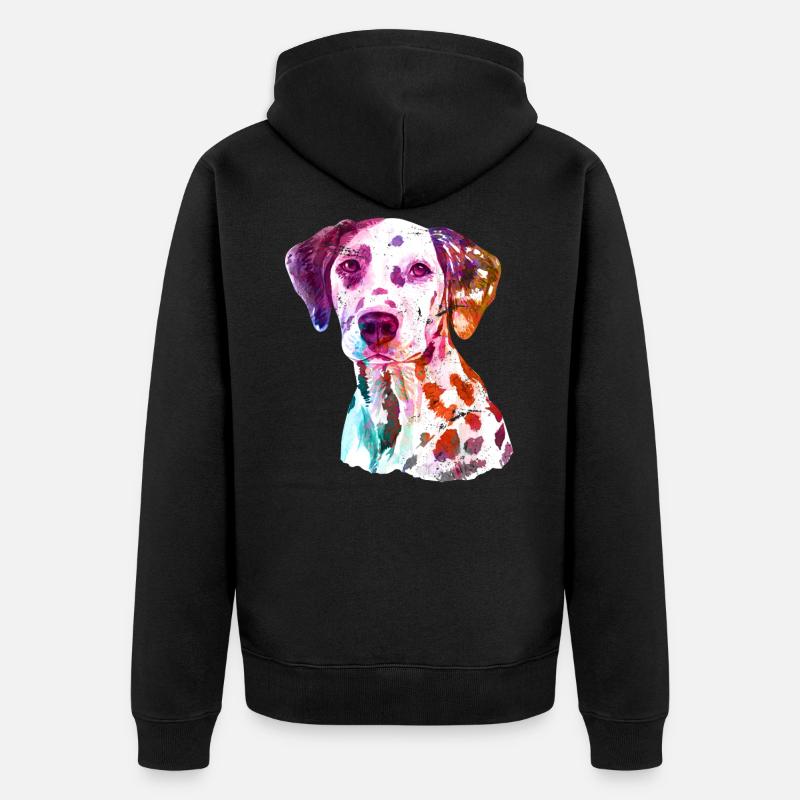 dalmatien - Veste à capuche bio Premium Unisexe - noir