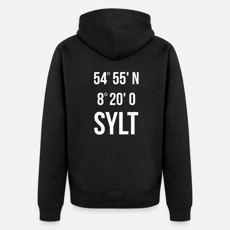 Sylt - Veste à capuche bio Premium Unisexe - noir