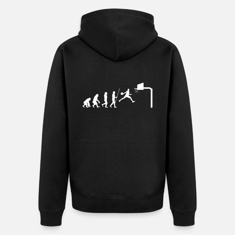 basketball - Veste à capuche bio Premium Unisexe - noir