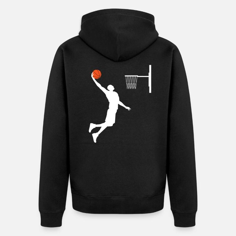 basketball - Veste à capuche bio Premium Unisexe - noir