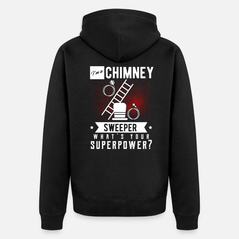 Schornsteinfeger - Unisex Premium Bio Zip Hoodie - Schwarz