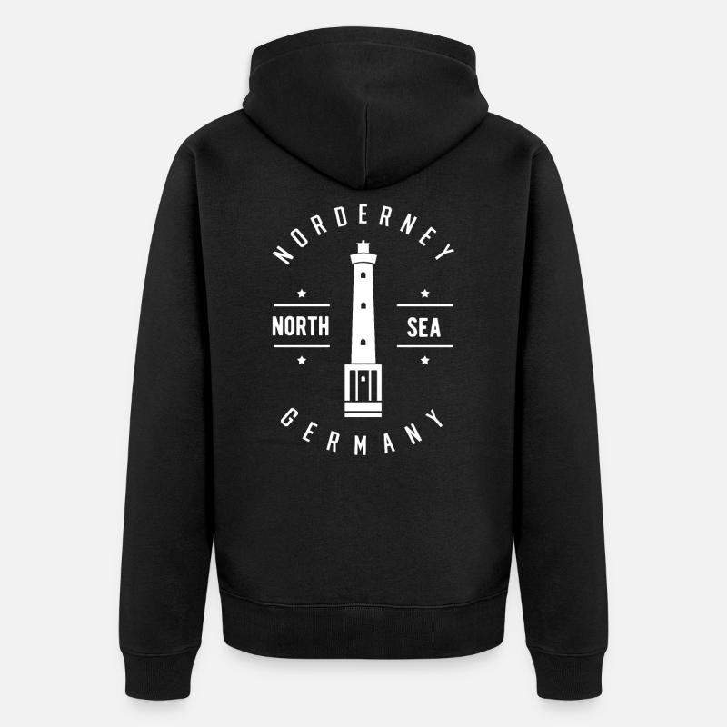 Norderney - Veste à capuche bio Premium Unisexe - noir