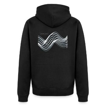 Synthétiseur modulaire Synthi Musique rétro - Veste à capuche bio Premium Unisexe - noir - Dos - Nico (187cm)