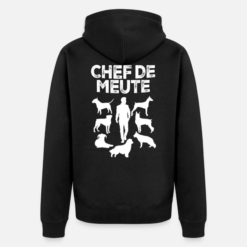 Chef de meute - Veste à capuche bio Premium Unisexe - noir