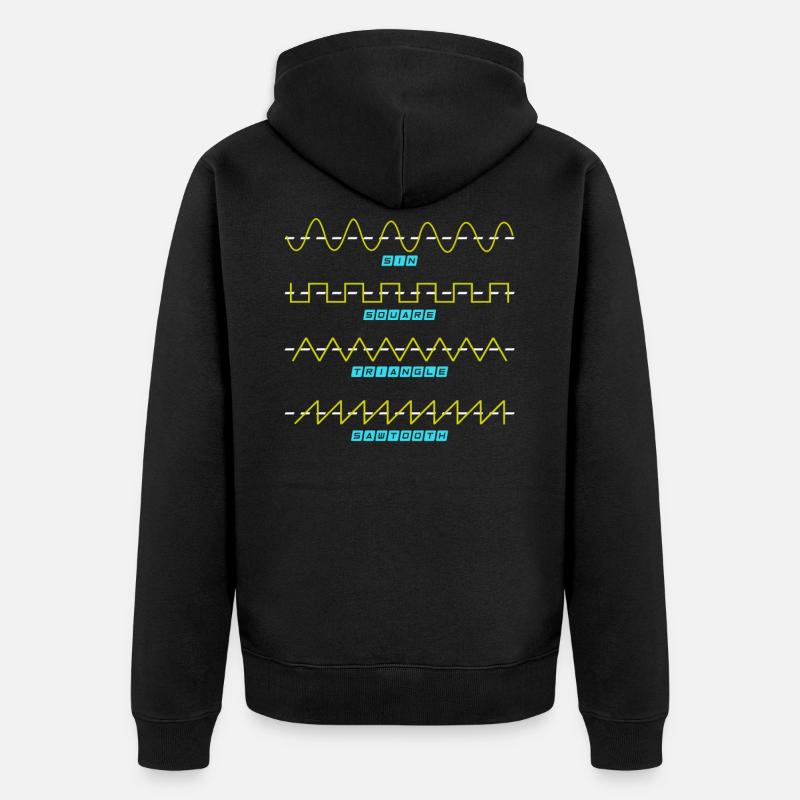 Nerd physique - Veste à capuche bio Premium Unisexe - noir