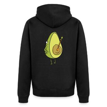 Avocat - Veste à capuche bio Premium Unisexe - noir - Dos - Nico (187cm)