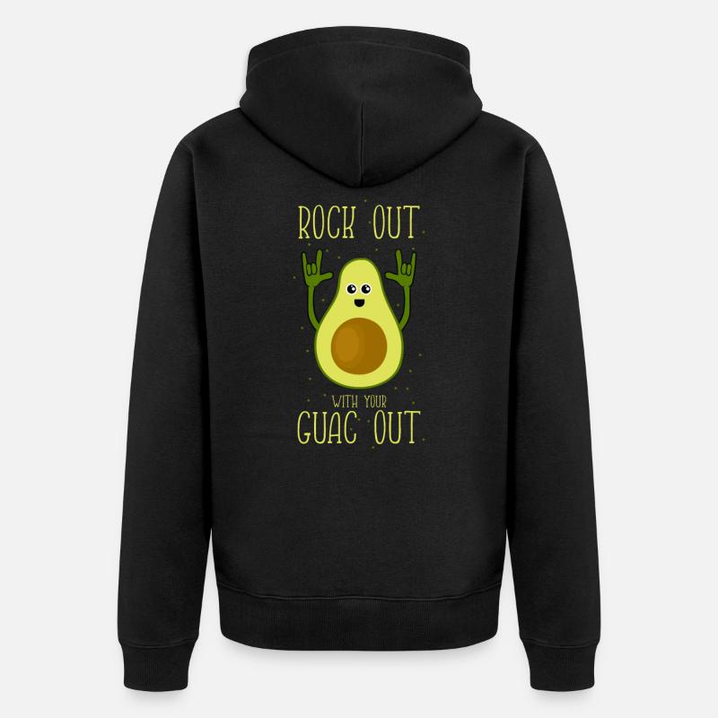 Avocat - Veste à capuche bio Premium Unisexe - noir