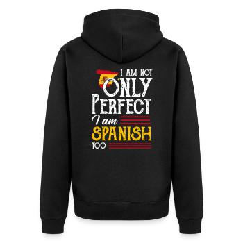 Espagne - Veste à capuche bio Premium Unisexe - noir - Dos - Nico (187cm)
