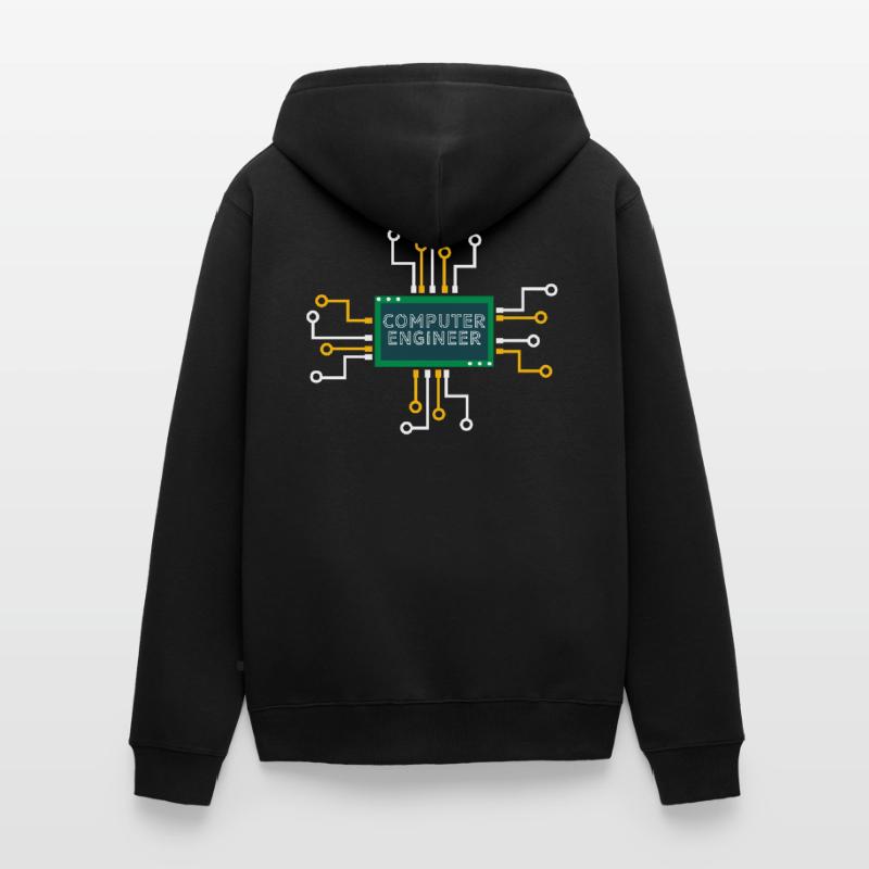 Computer engineer nerd computer science informatics Unisex Premium Organic Zip Hoodie