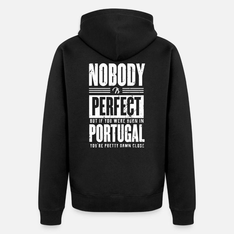 le Portugal - Veste à capuche bio Premium Unisexe - noir