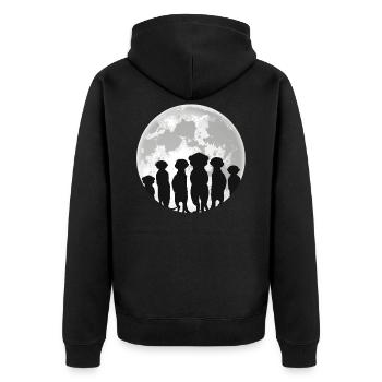 suricate - Veste à capuche bio Premium Unisexe - noir - Dos - Nico (187cm)