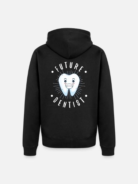 Zahnarzt - Unisex Premium Bio Zip Hoodie - Schwarz