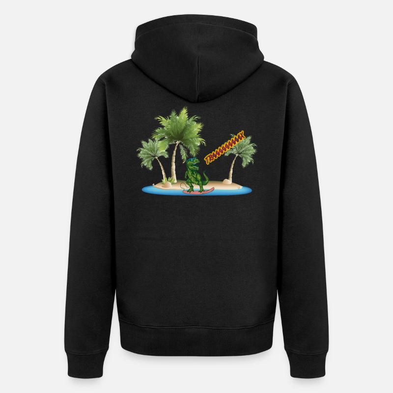 Islands Tropical TRAAAAAAAX - Veste à capuche bio Premium Unisexe - noir