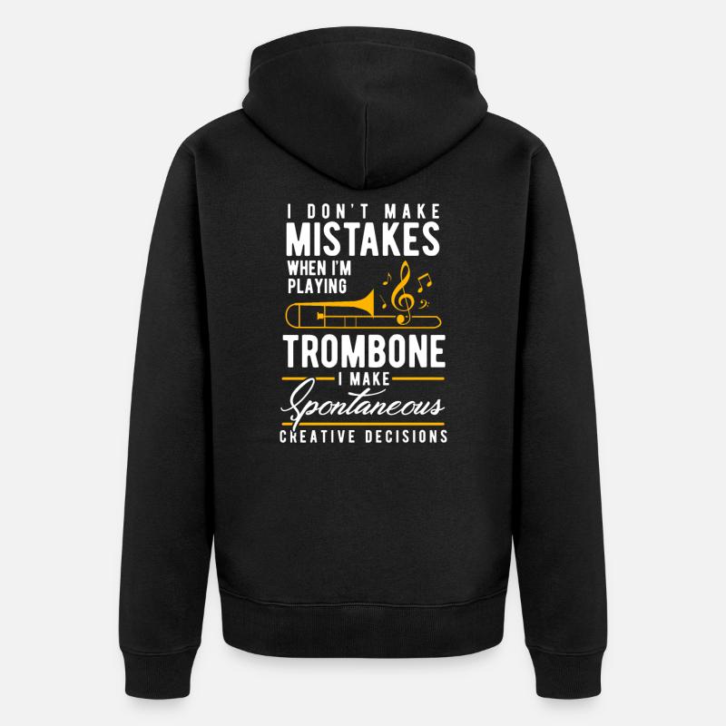 trombone - Veste à capuche bio Premium Unisexe - noir