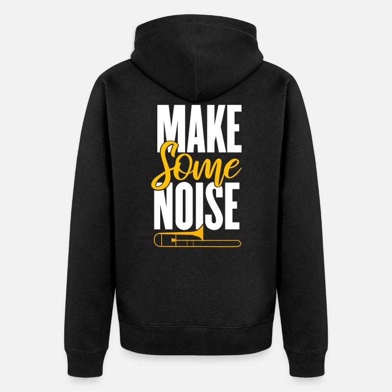 trombone - Veste à capuche bio Premium Unisexe - noir