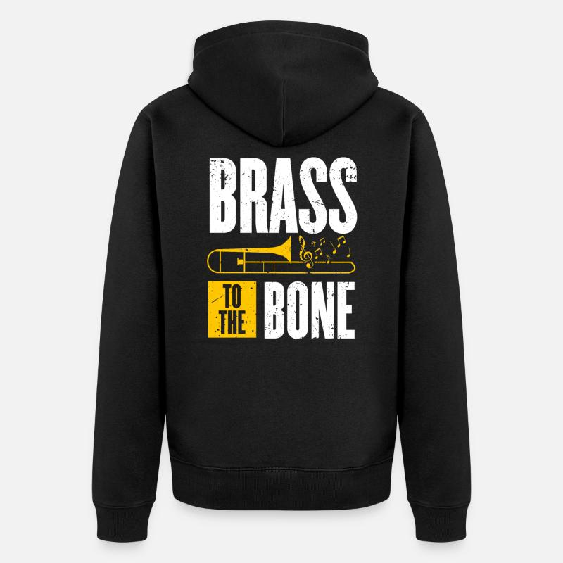 trombone - Veste à capuche bio Premium Unisexe - noir