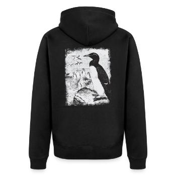 manchot - Veste à capuche bio Premium Unisexe - noir - Dos - Nico (187cm)