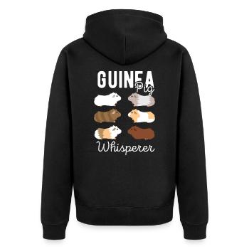 Cochon d'Inde - Veste à capuche bio Premium Unisexe - noir - Dos - Nico (187cm)