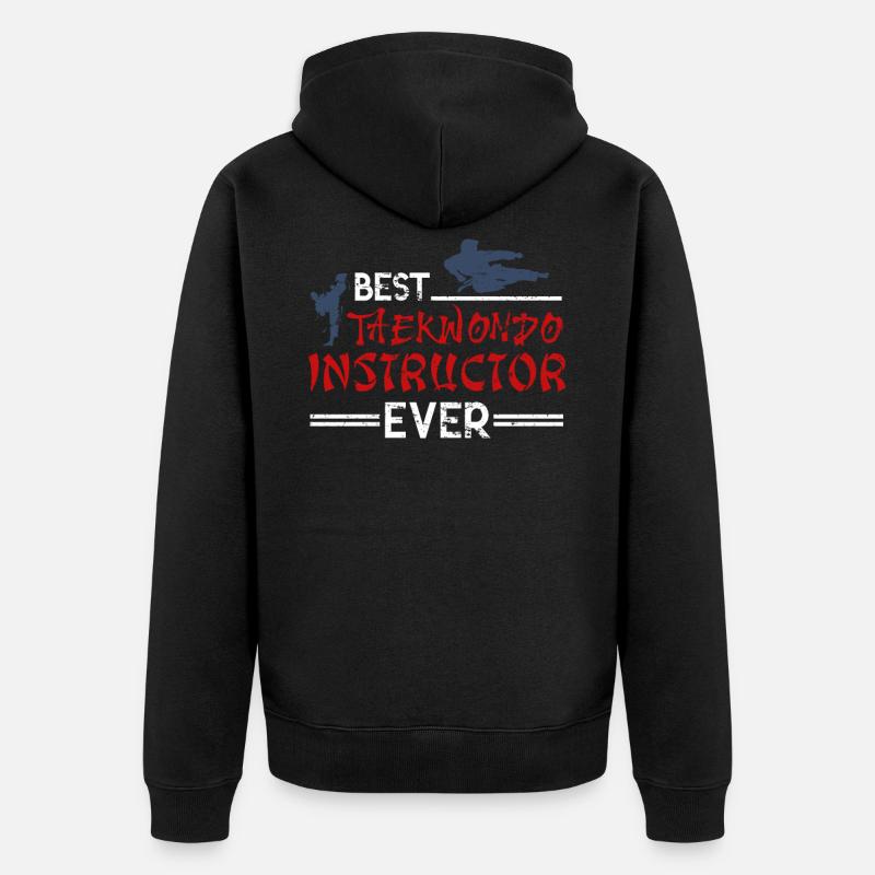 Taekwondo - Veste à capuche bio Premium Unisexe - noir
