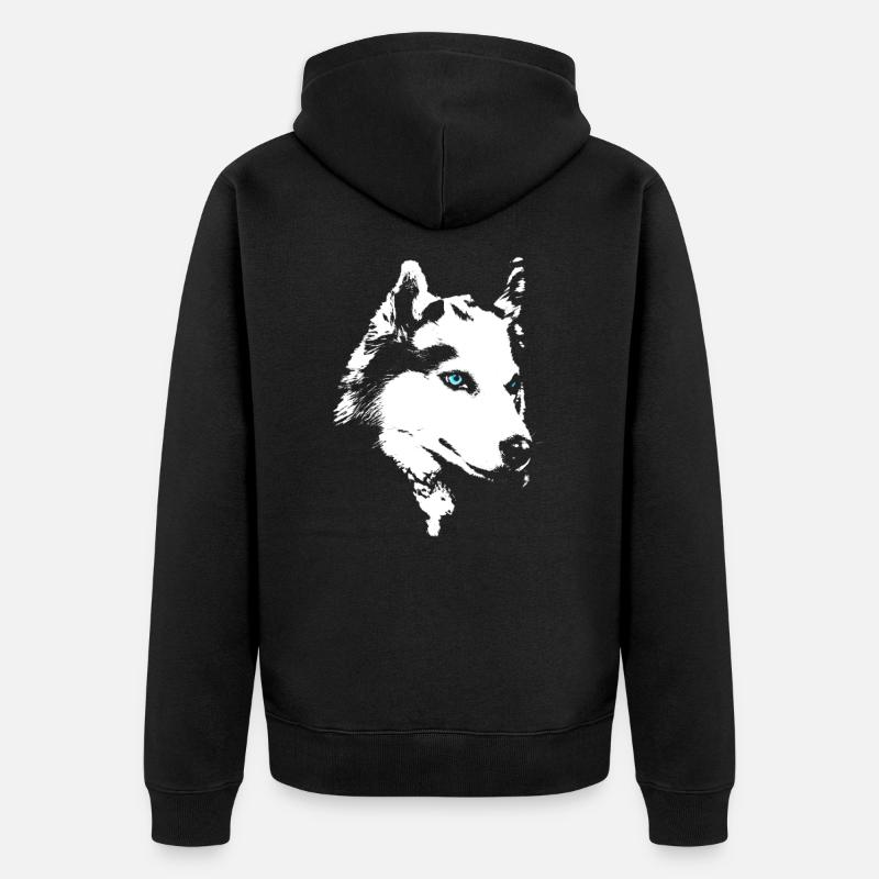 Rauque - Veste à capuche bio Premium Unisexe - noir