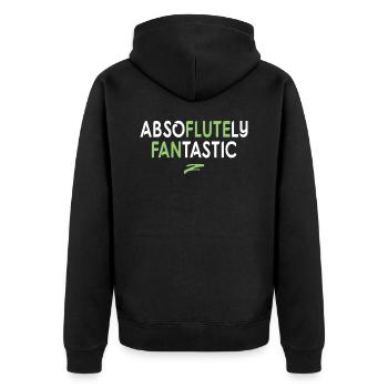 Instrument de flûte absolument fantastique - Veste à capuche bio Premium Unisexe - noir - Dos - Nico (187cm)