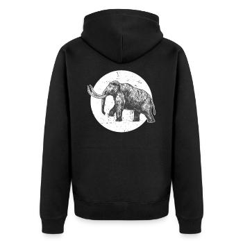 Mammouth - Veste à capuche bio Premium Unisexe - noir - Dos - Nico (187cm)