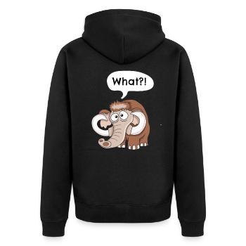 Mammouth - Veste à capuche bio Premium Unisexe - noir - Dos - Nico (187cm)