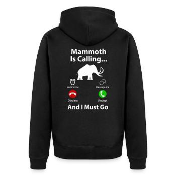Mammut - Unisex Premium Bio Zip Hoodie - Schwarz - Hinten - Nico (187cm)