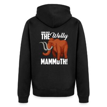 Mammouth - Veste à capuche bio Premium Unisexe - noir - Dos - Nico (187cm)