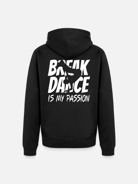 Breakdance - Veste à capuche bio Premium Unisexe - noir
