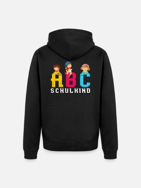 Schüler Schule - Unisex Premium Bio Zip Hoodie - Schwarz