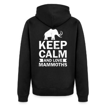 mammouth - Veste à capuche bio Premium Unisexe - noir - Dos - Nico (187cm)