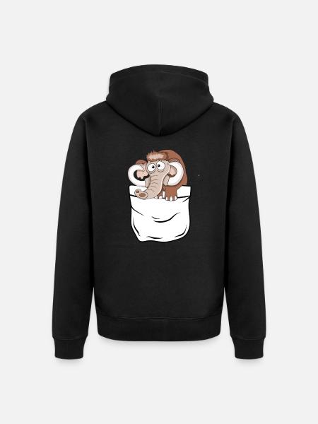 mammouth - Veste à capuche bio Premium Unisexe - noir