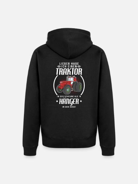 Traktor - Unisex Premium Bio Zip Hoodie - Schwarz
