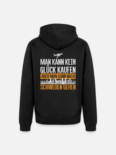 Schweden - Unisex Premium Bio Zip Hoodie - Schwarz