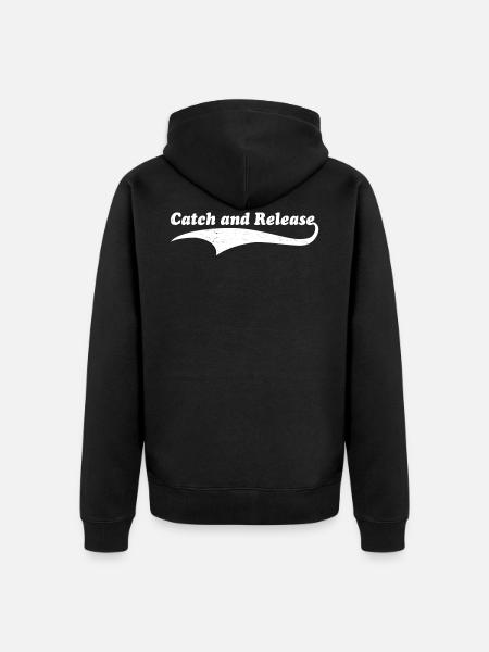 Catch and Release - Unisex Premium Bio Zip Hoodie - Schwarz