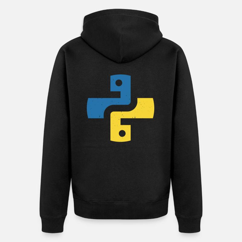 Langage de programmation Python - Veste à capuche bio Premium Unisexe - noir