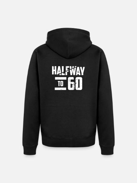 30th birthday - Unisex Premium Organic Zip Hoodie - black